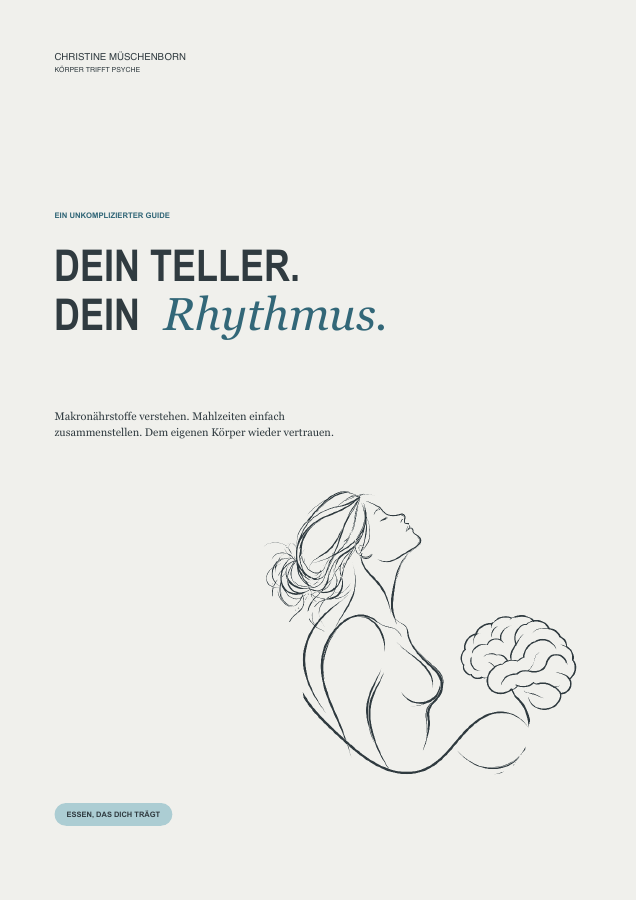 Cover des PDF-Guides Dein Teller. Dein Rhythmus. von Christine Müschenborn